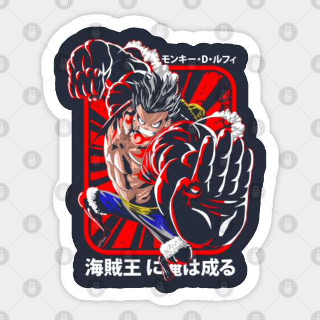 Luffy Bounce Man Bound Man Gear Fourth Anime And Manga Sticker Teepublic