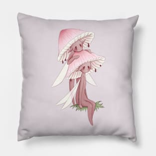 Bleeding fairy Helmet Mushrooms Pillow