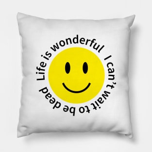 happy emoji Pillow