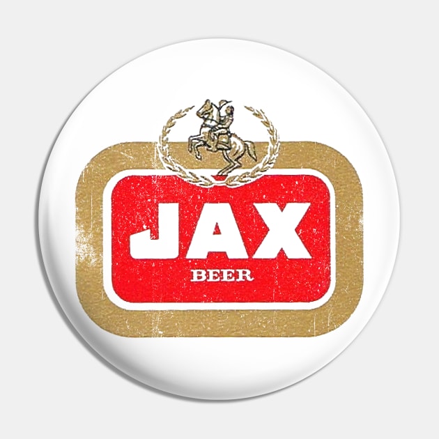 Jax Beer - vintage style label Pin by G! Zone