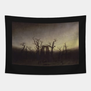 The Abbey in the Oakwood - Caspar David Friedrich Tapestry