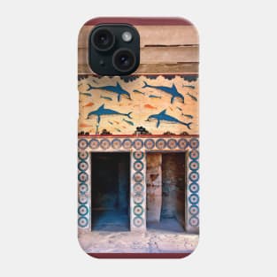 Minoan Dolphins of Knossos Phone Case