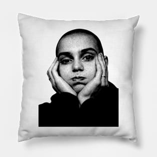 Sinead O'Connor 90s Vintage // Pencil Sketch Pillow