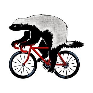 Honey Badger On A Bicycle T-Shirt