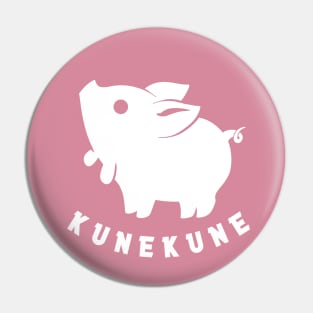 Kunekune cute piglet pet. Minimal art for pig lovers Pin