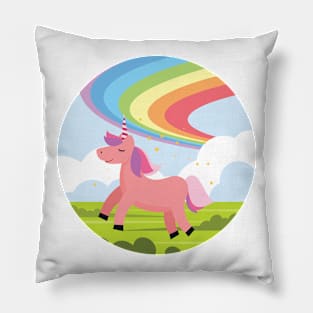 Unicorn & Rainbow Pillow