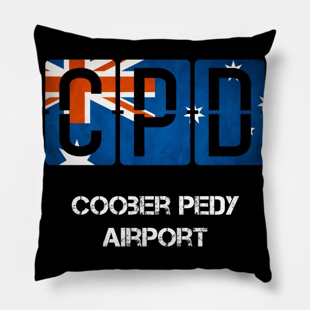 CPD Coober Pedy Airport code Pillow by Storeology