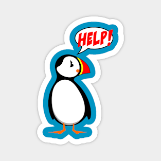 HELP THE PUFFIN Magnet