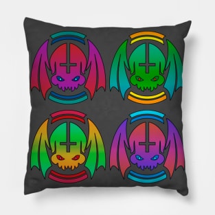 Winged Skulls Pillow