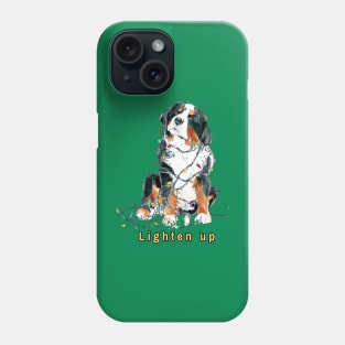 Lighten up Bernese Mountain Dog Phone Case