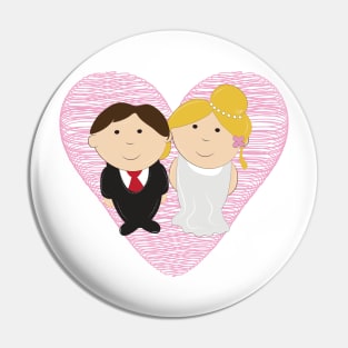 Cute Wedding Couple Pin