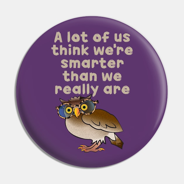 Smarter Owl Pin by NN Tease