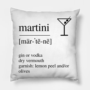 Martini cocktail Pillow