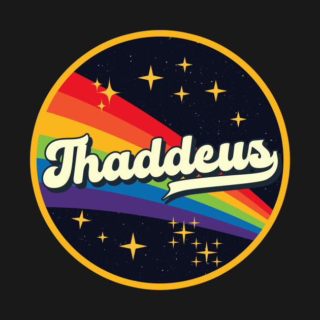 Thaddeus // Rainbow In Space Vintage Style by LMW Art