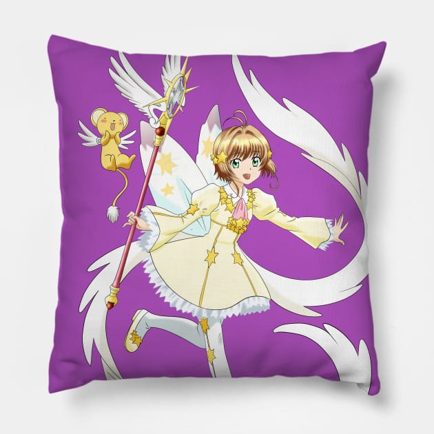 Card Captor Sakura - Star dress Pillow by Nykos