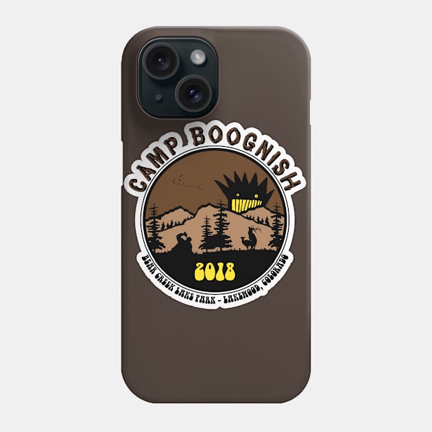 CAMP BOOGNISH (Brown/Yellow) Phone Case by bradc