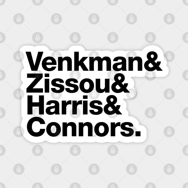 Bill Murray's Supergroup – Venkman & Zissou & Harris & Connors Magnet by thedesigngarden