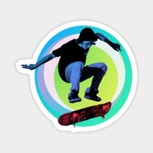 Skateboarding style Magnet