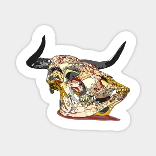 Bull skull Magnet