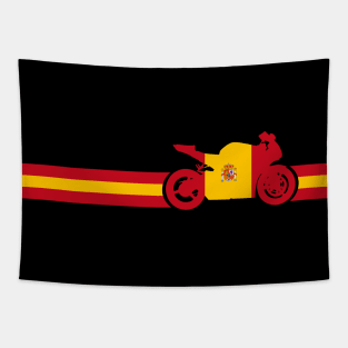 Spanish Motorcycle Tapestry