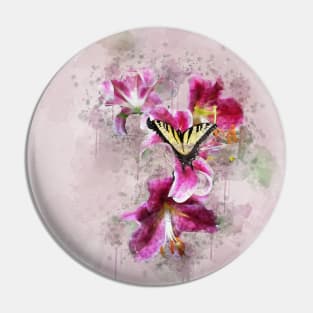 Butterfly on Lilly Pin