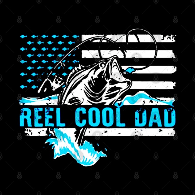 Reel Cool Dad American Flag by ryanmatheroa