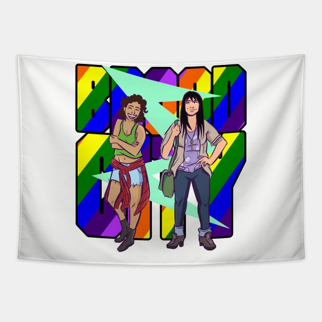 Broad City Ilana Abbi Retro Tapestry by Orlind