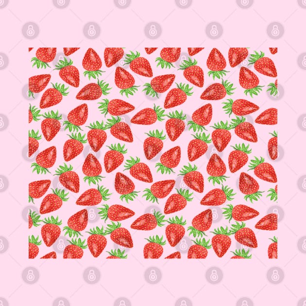 strawberry pattern by DragonTees