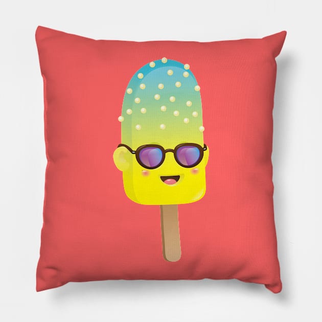 Sunny Ice Cream Pillow by OlyaYang