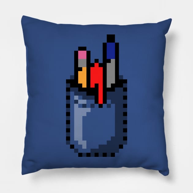 Pixel Pocket Pillow by Pengew