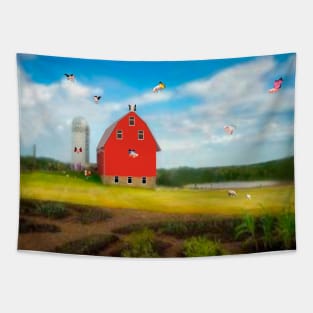 Flying Pig Farm Tapestry