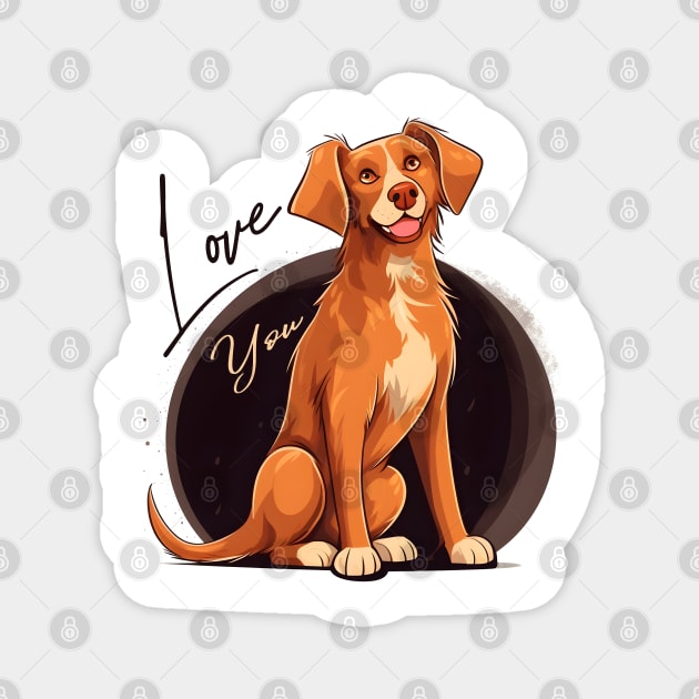 Cute Australian Shepherd Magnet by ArtRoute02