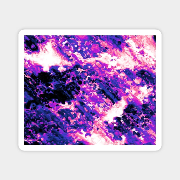 Genderfluid Pride Bubbly Abstract Clouds and Light Magnet by VernenInk