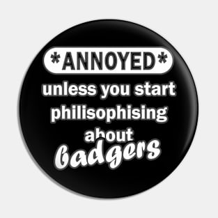 badger love awesome design care saying Pin