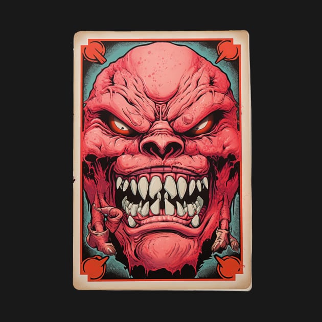 Pink Mutation Retro Playing Card by ArtLegend99