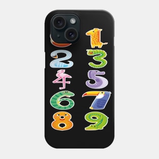 Animal Numbers Phone Case