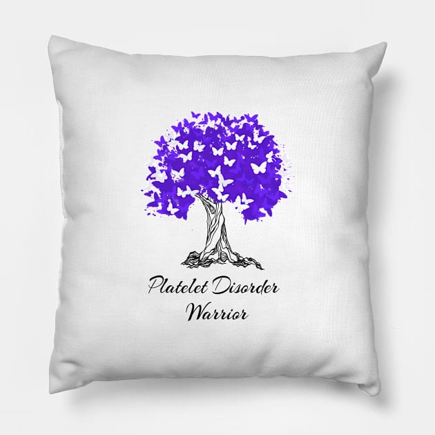 Platelet Disorder Warrior Tree Pillow by MerchAndrey