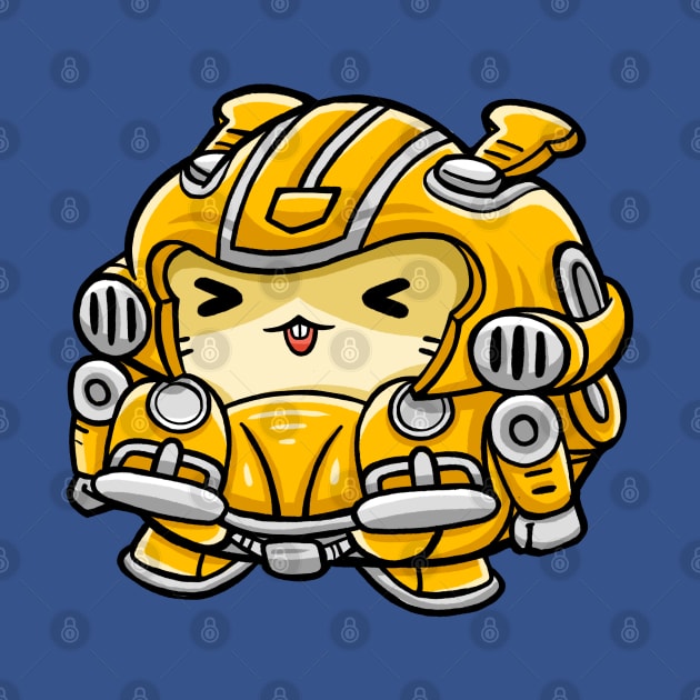 Cute Hamster Robot Costume by MEDZ