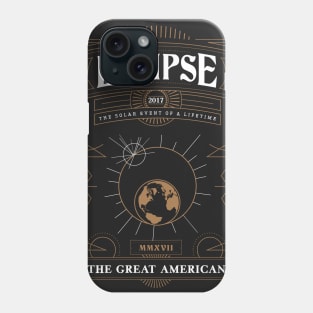 Great American Eclipse: Art Deco Phone Case