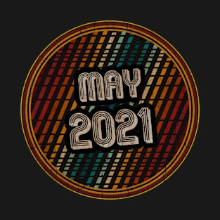 May 2021 - Circle Vintage Retro T-Shirt