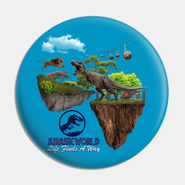 Life Finds a Way Pin by WorldDinosaurs