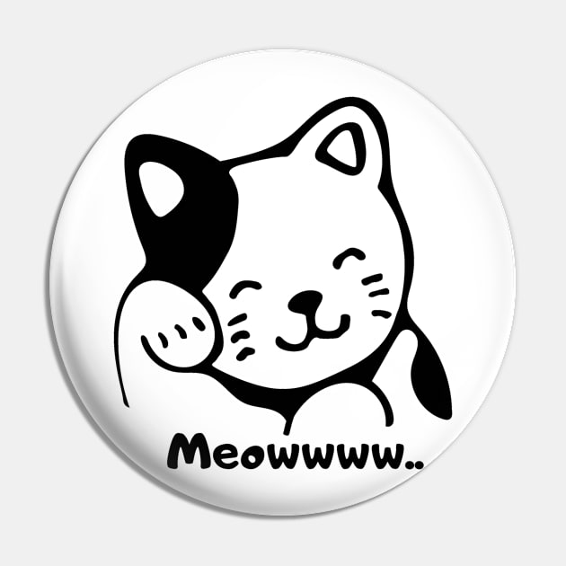 Cute kitty Pin by Asafee's store