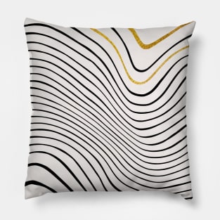 Golden Waves Pillow