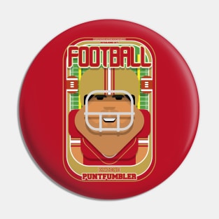 American Football Red and Gold - Enzone Puntfumbler - Seba version Pin