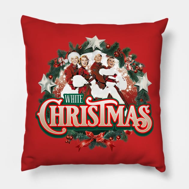 White Christmas Pillow by Trazzo