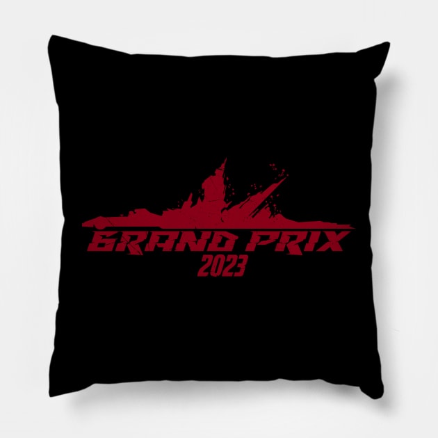 Formula 1 Las Vegas Grand Prix Pillow by RetroPandora