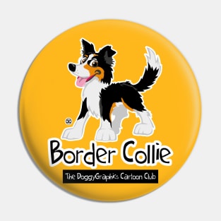 CartoonClub Border Collie - Tricolor Pin