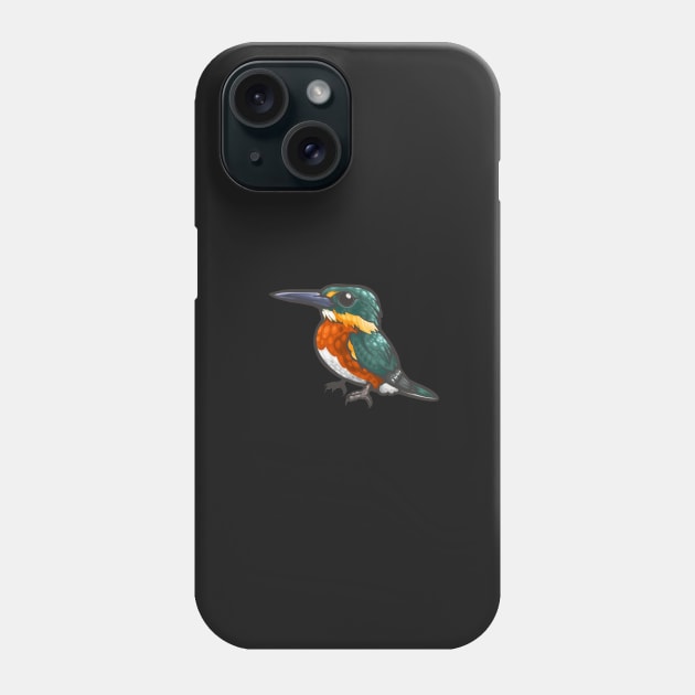 American Pygmy Kingfisher Phone Case by Ginboy