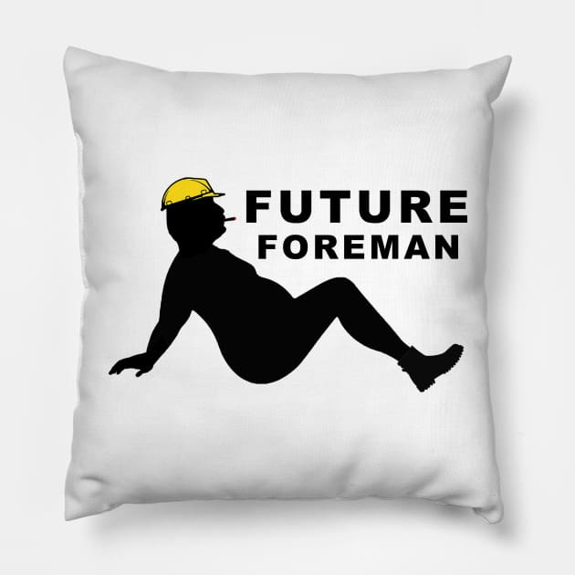 Future Foreman Pillow by  The best hard hat stickers 