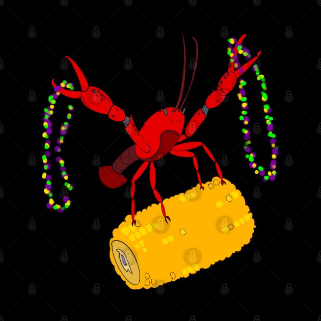 Mardi Gras crawfish by Stephanie Kennedy 